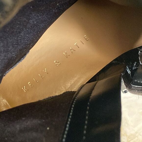 Kelly & Katie Vegan Leather Chunky Motorcycle Buckle Boots - Picture 15 of 16